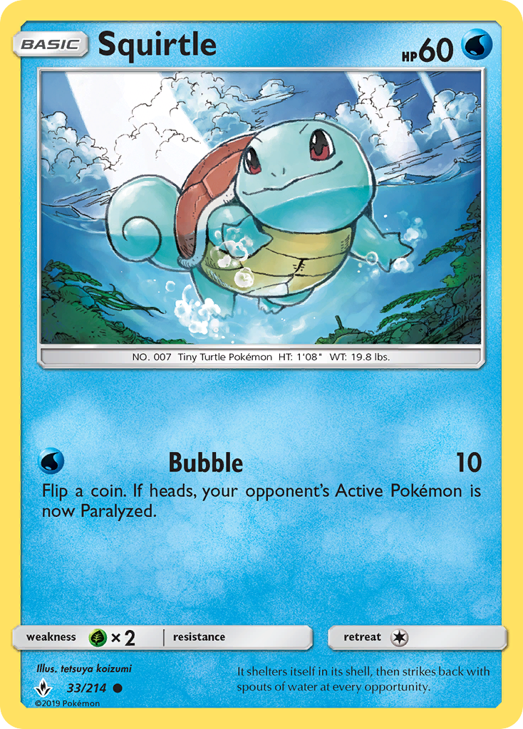 Squirtle — illustrated card