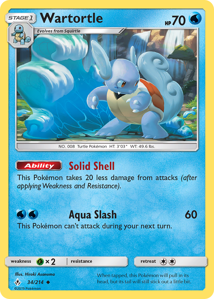 Wartortle — illustrated card