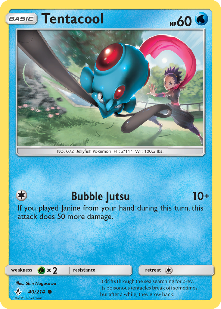 Tentacool — illustrated card