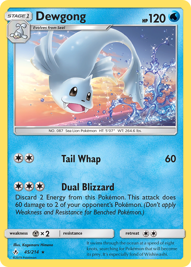 Dewgong — illustrated card