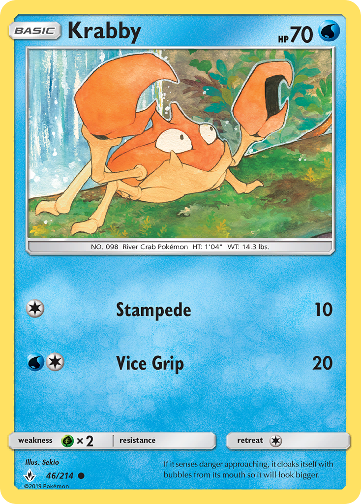 Krabby — illustrated card