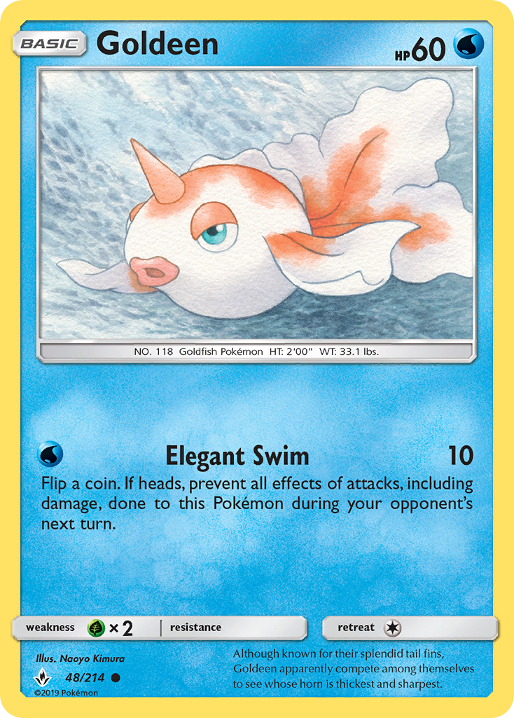 Goldeen — illustrated card