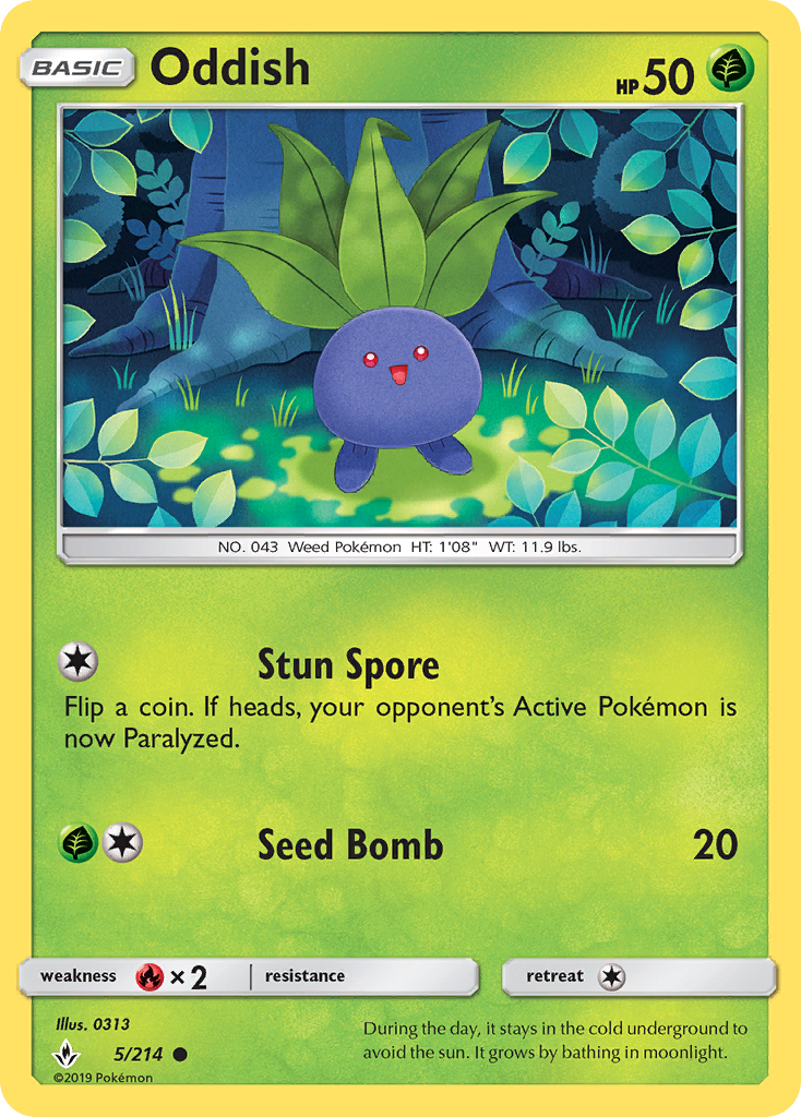Oddish — illustrated card
