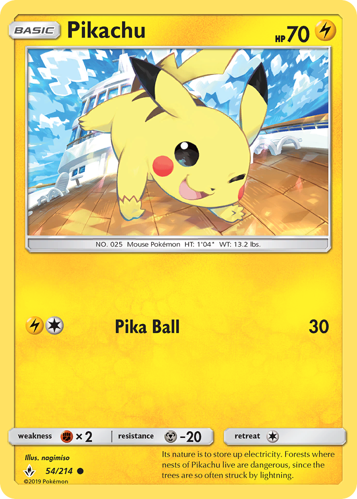 Pikachu — illustrated card
