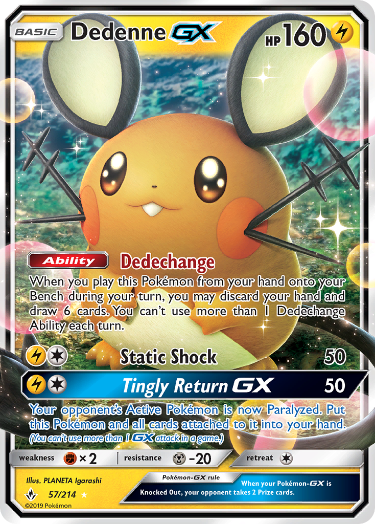 Dedenne-GX — illustrated card