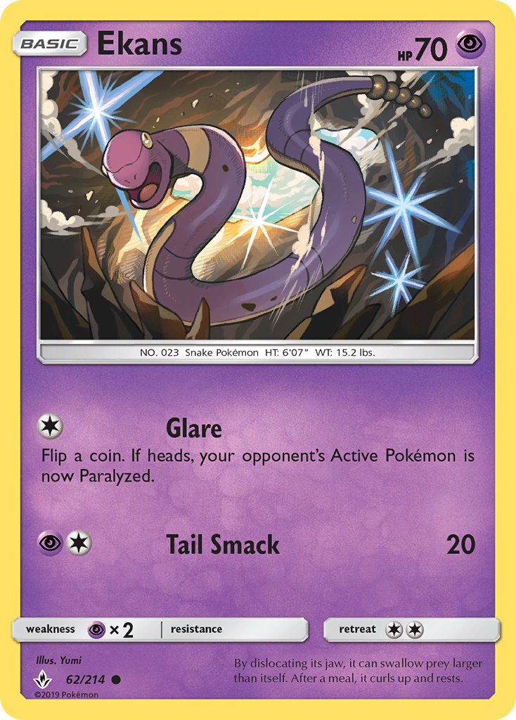 Ekans — illustrated card