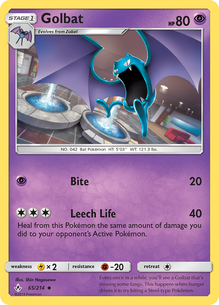 Golbat — illustrated card