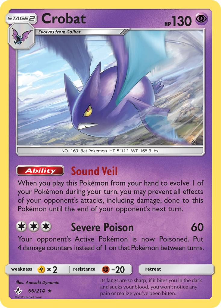 Crobat — illustrated card