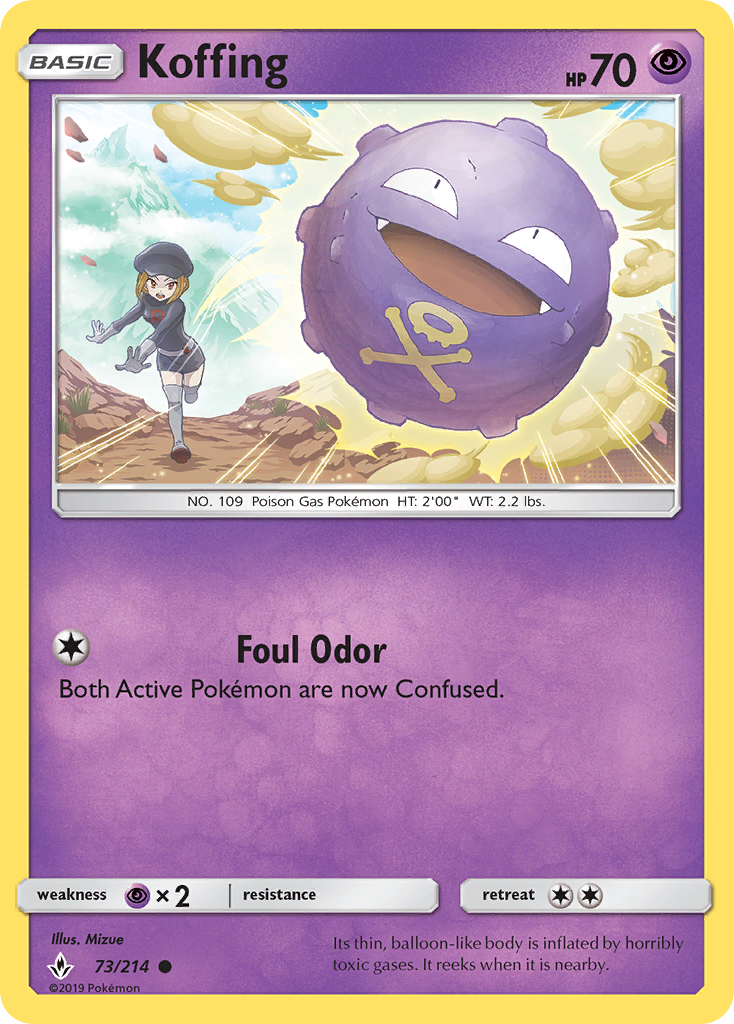 Koffing — illustrated card