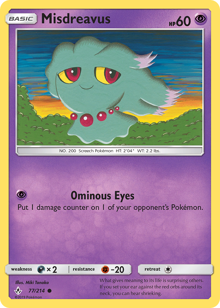 Misdreavus — illustrated card