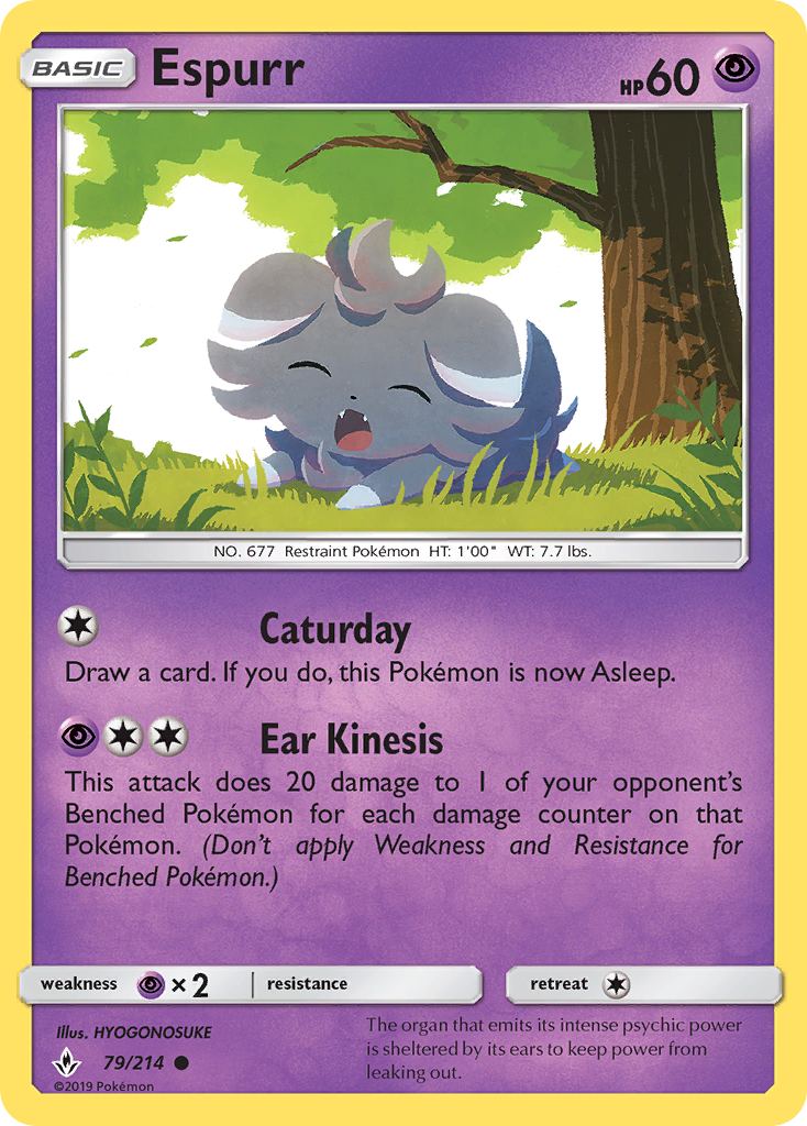 Espurr — illustrated card