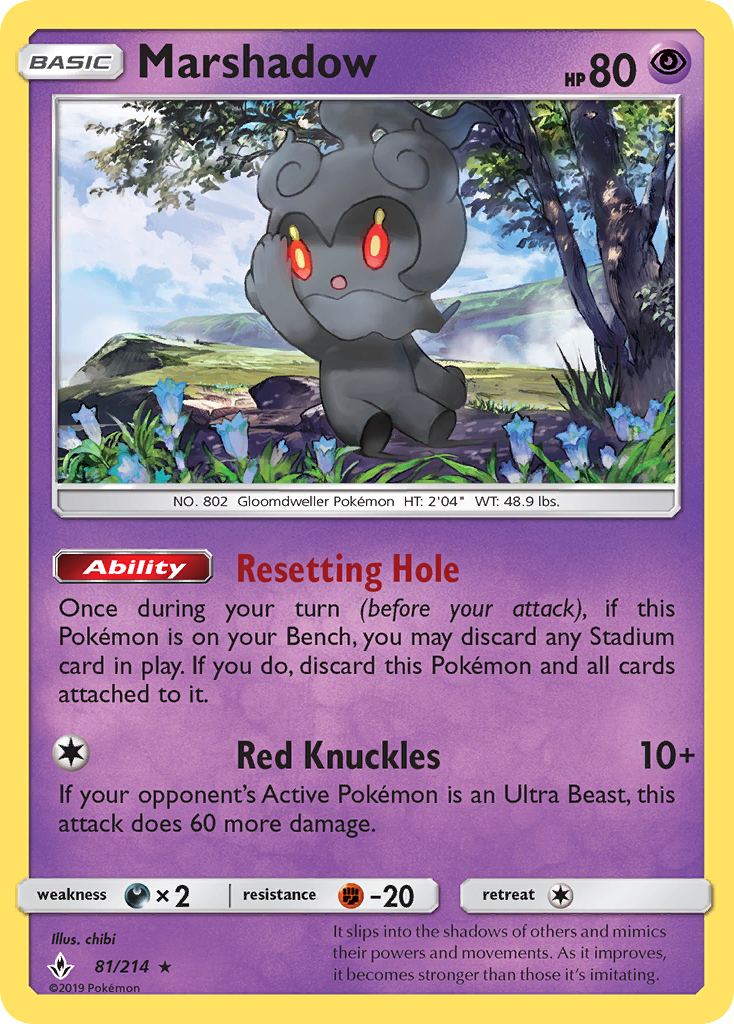 Marshadow — illustrated card