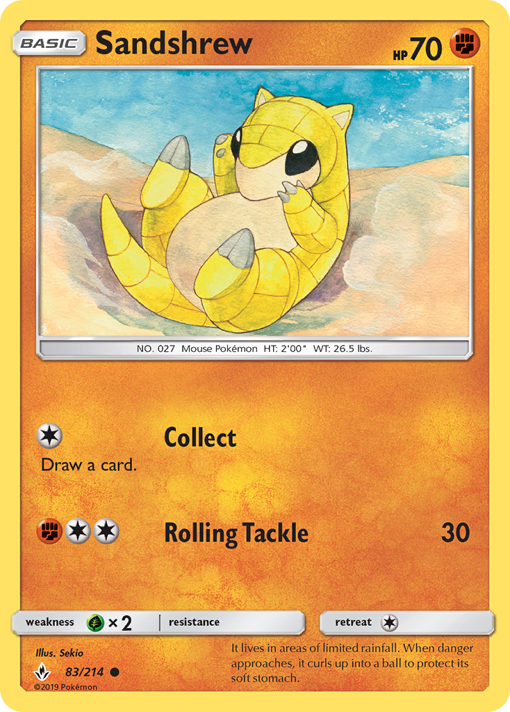 Sandshrew — illustrated card