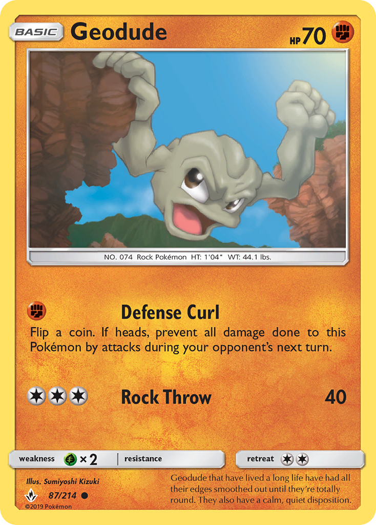 Geodude — illustrated card