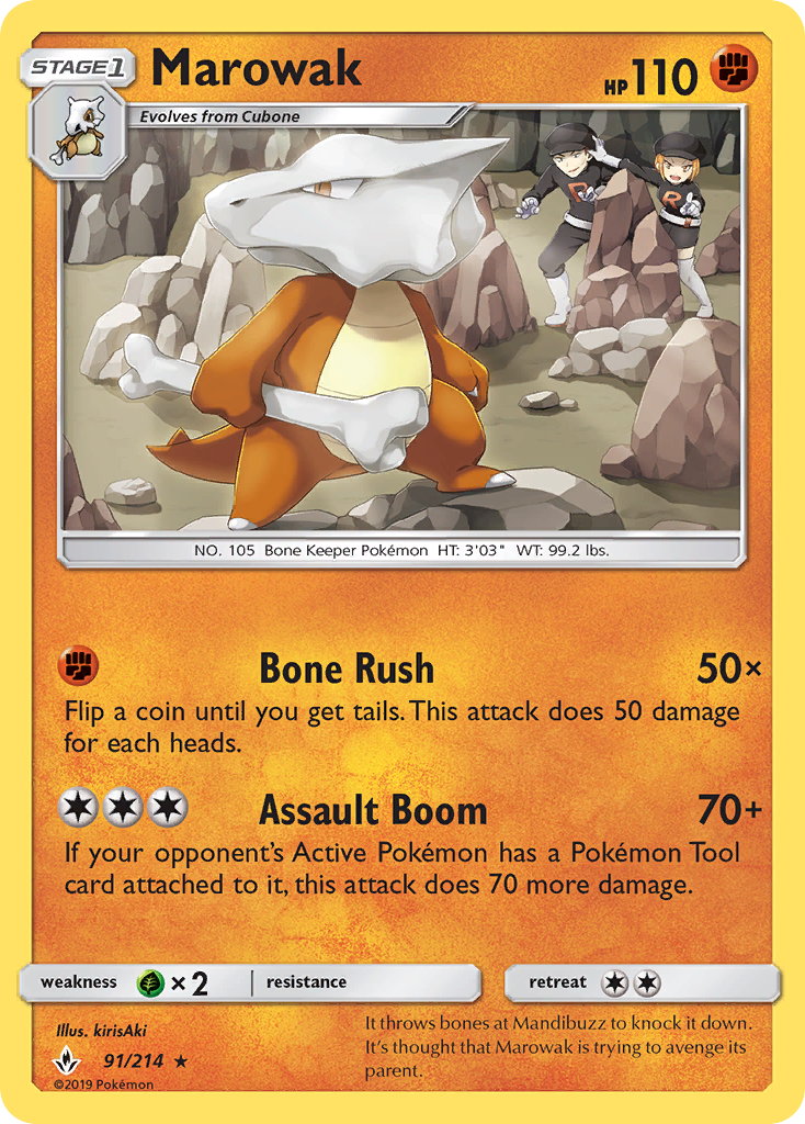 Marowak — illustrated card