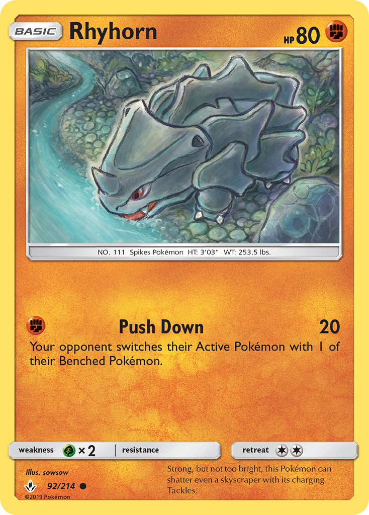 Rhyhorn — illustrated card