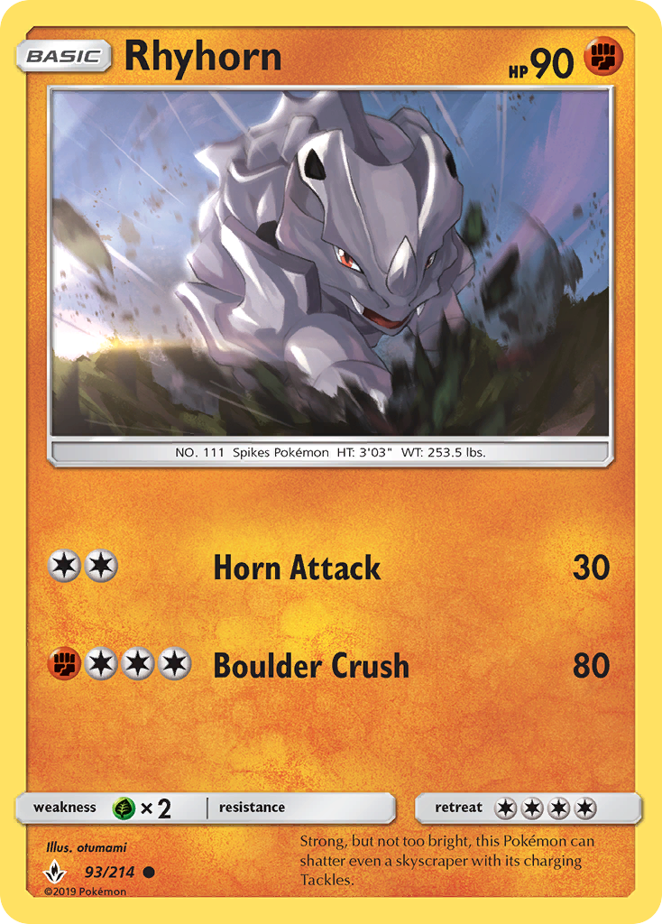 Rhyhorn — illustrated card