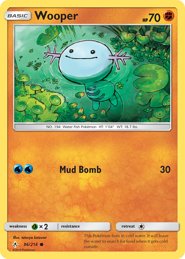 Wooper — illustrated card