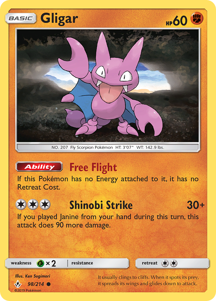 Gligar — illustrated card