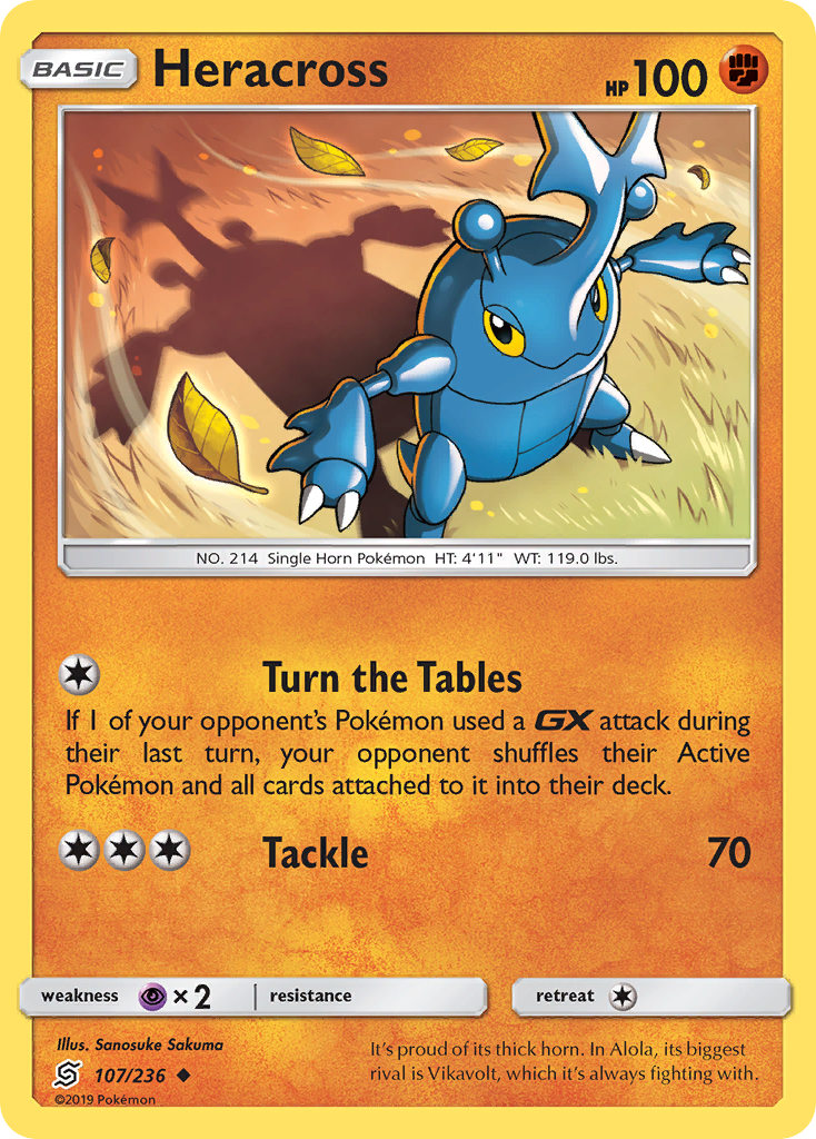 Heracross — illustrated card