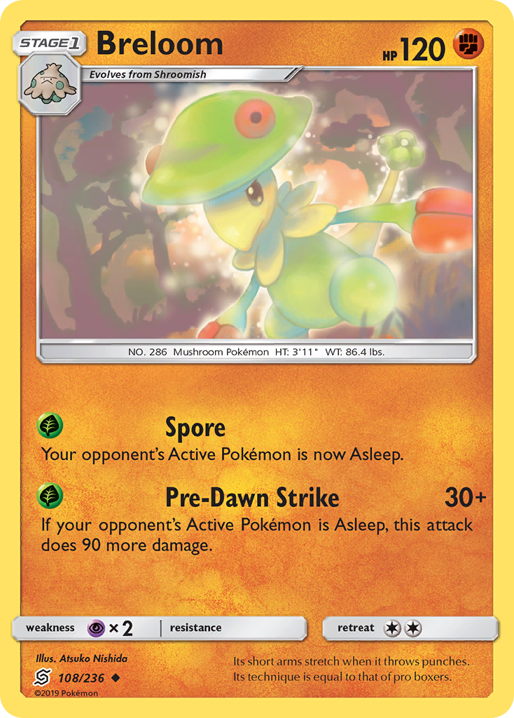 Breloom — illustrated card
