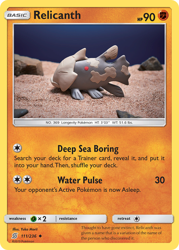 Relicanth — illustrated card