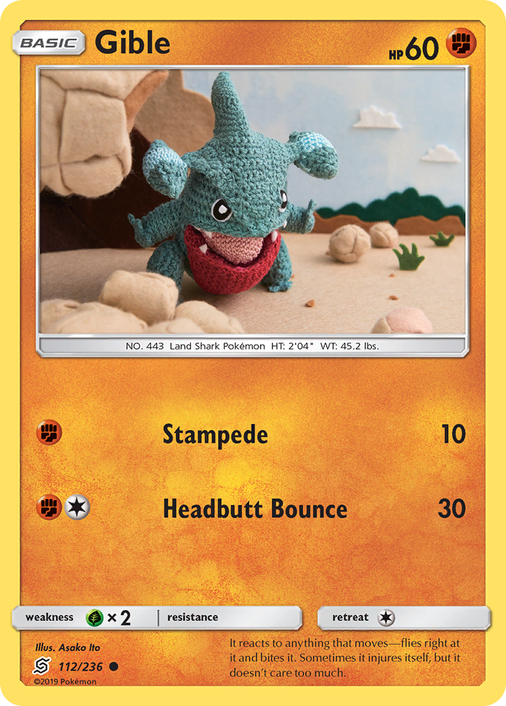 Gible — illustrated card