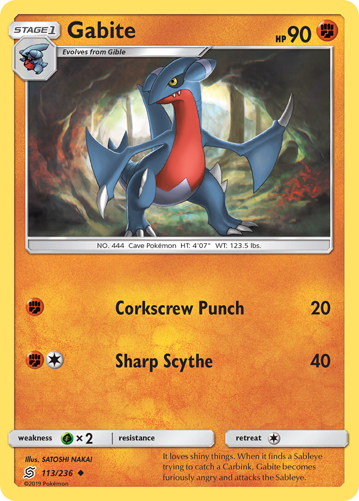 Gabite — illustrated card