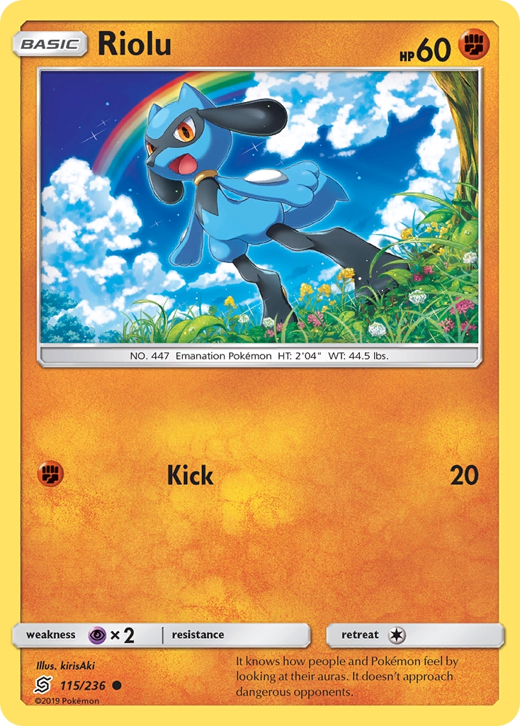 Riolu — illustrated card