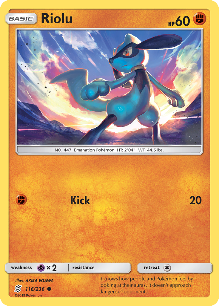 Riolu — illustrated card