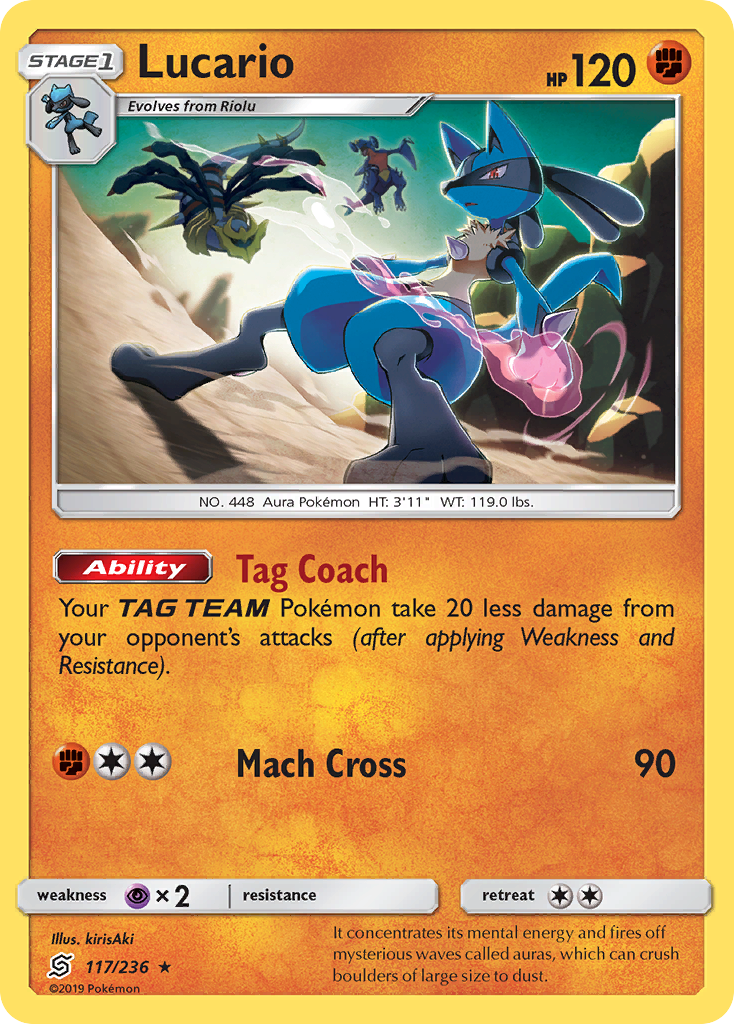 Lucario — illustrated card