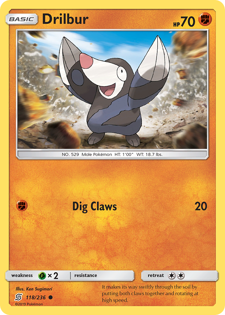 Drilbur — illustrated card