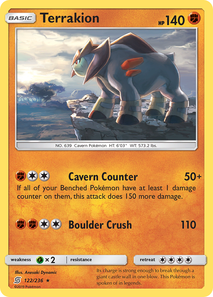 Terrakion — illustrated card