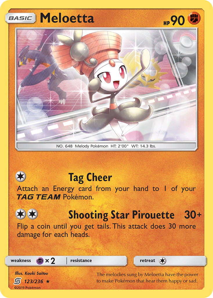 Meloetta — illustrated card
