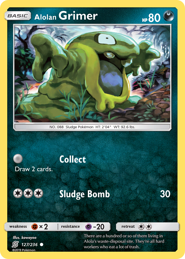 Alolan Grimer — illustrated card