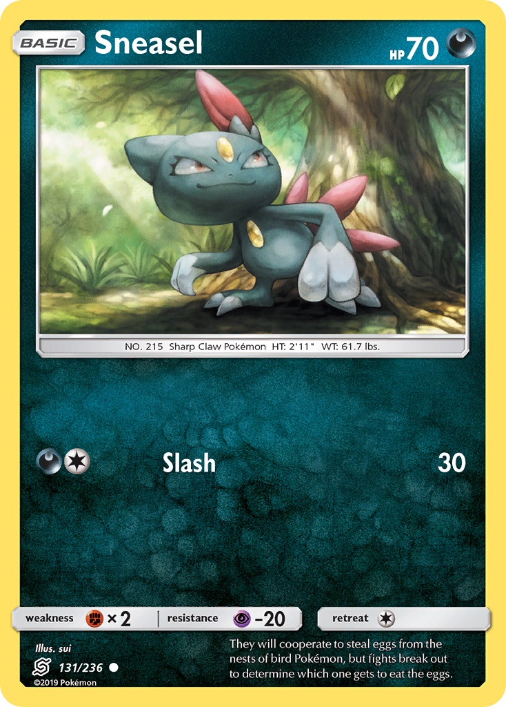 Sneasel — illustrated card