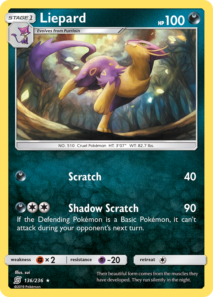 Liepard — illustrated card