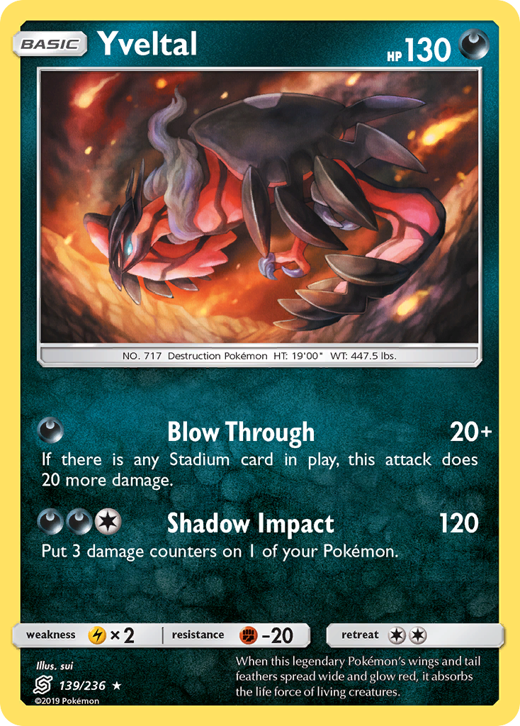 Yveltal — illustrated card