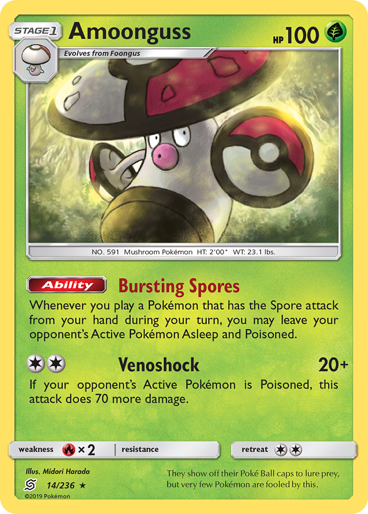 Amoonguss — illustrated card