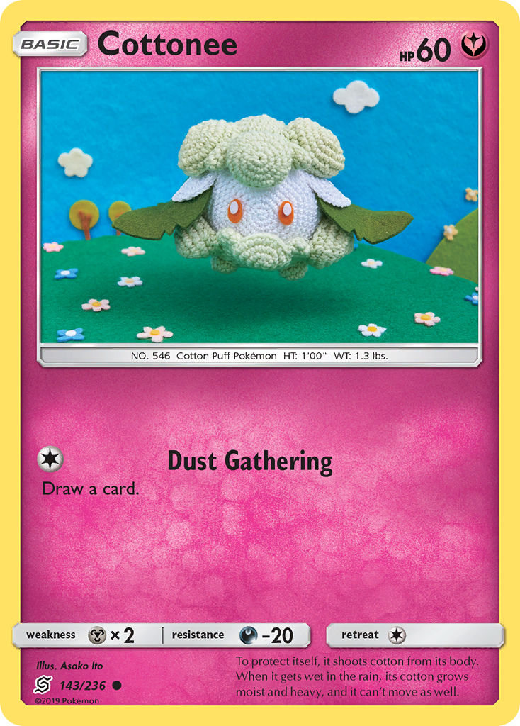 Cottonee — illustrated card
