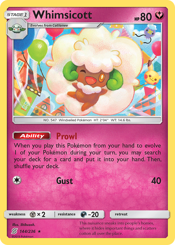 Whimsicott — illustrated card