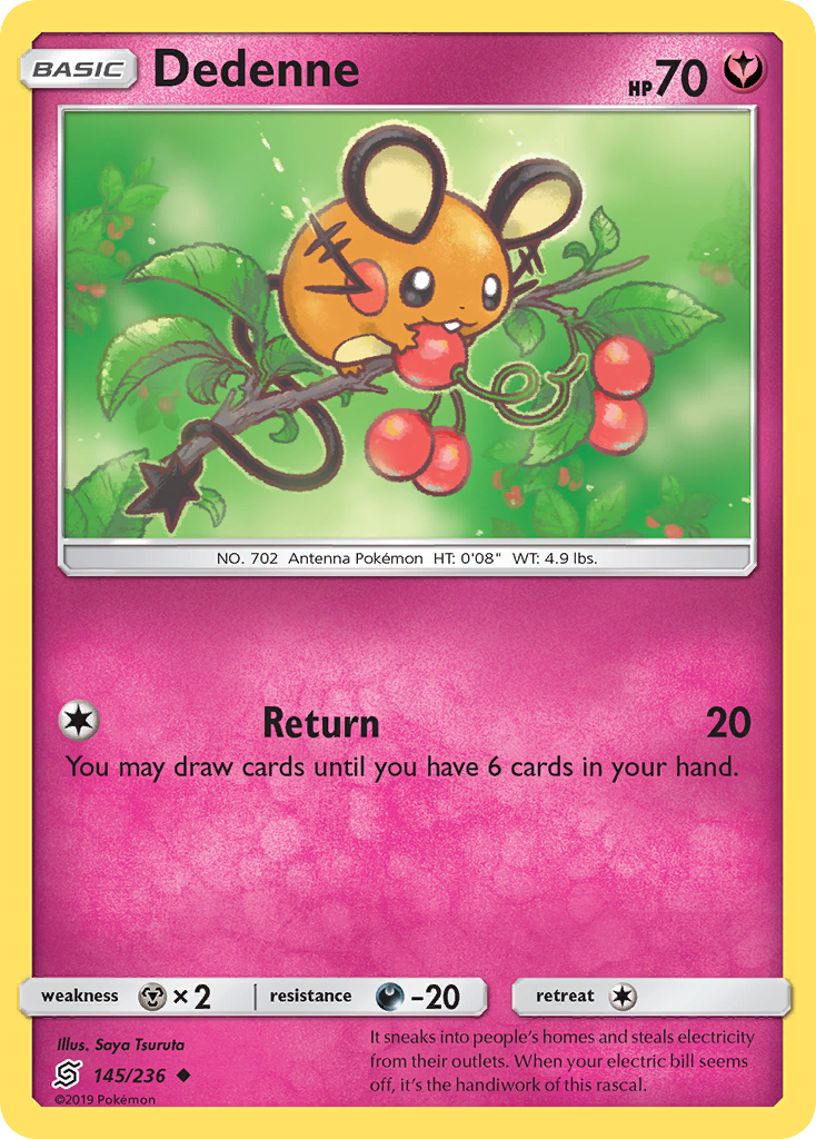 Dedenne — illustrated card
