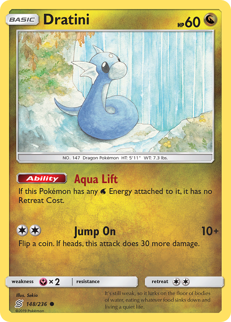 Dratini — illustrated card