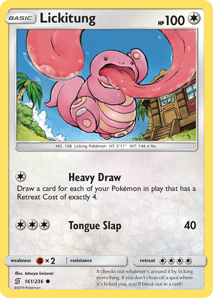 Lickitung — illustrated card