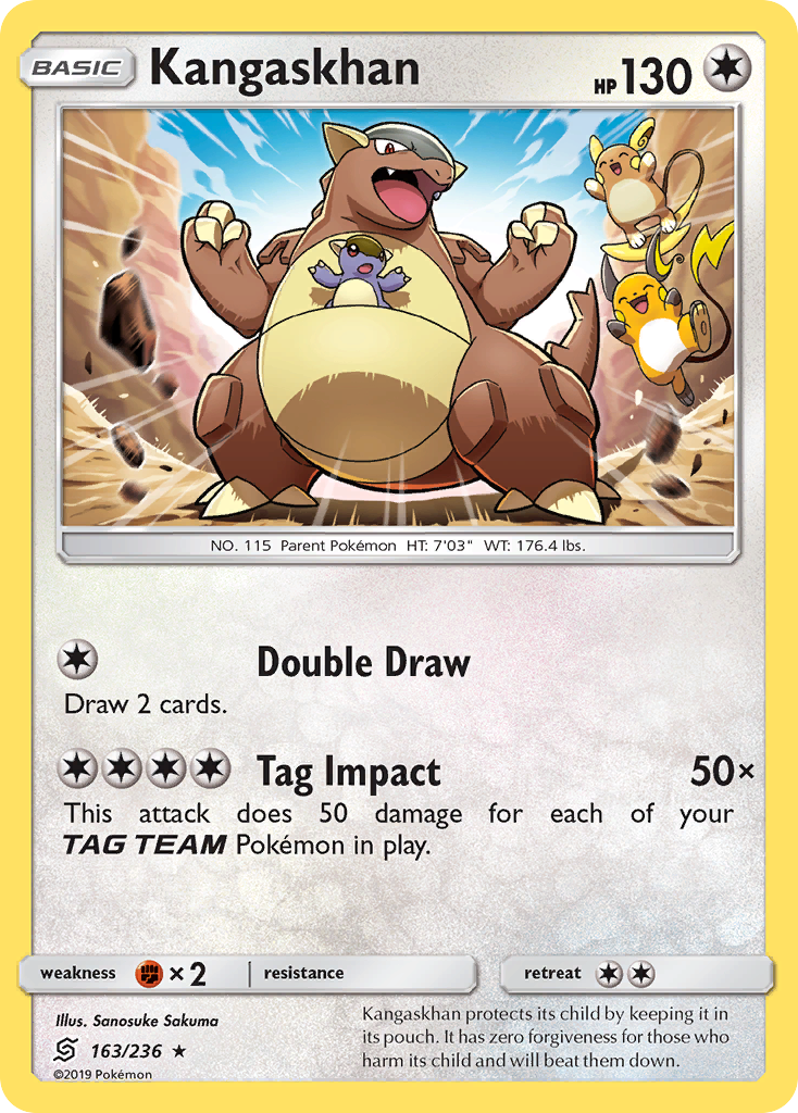 Kangaskhan — illustrated card