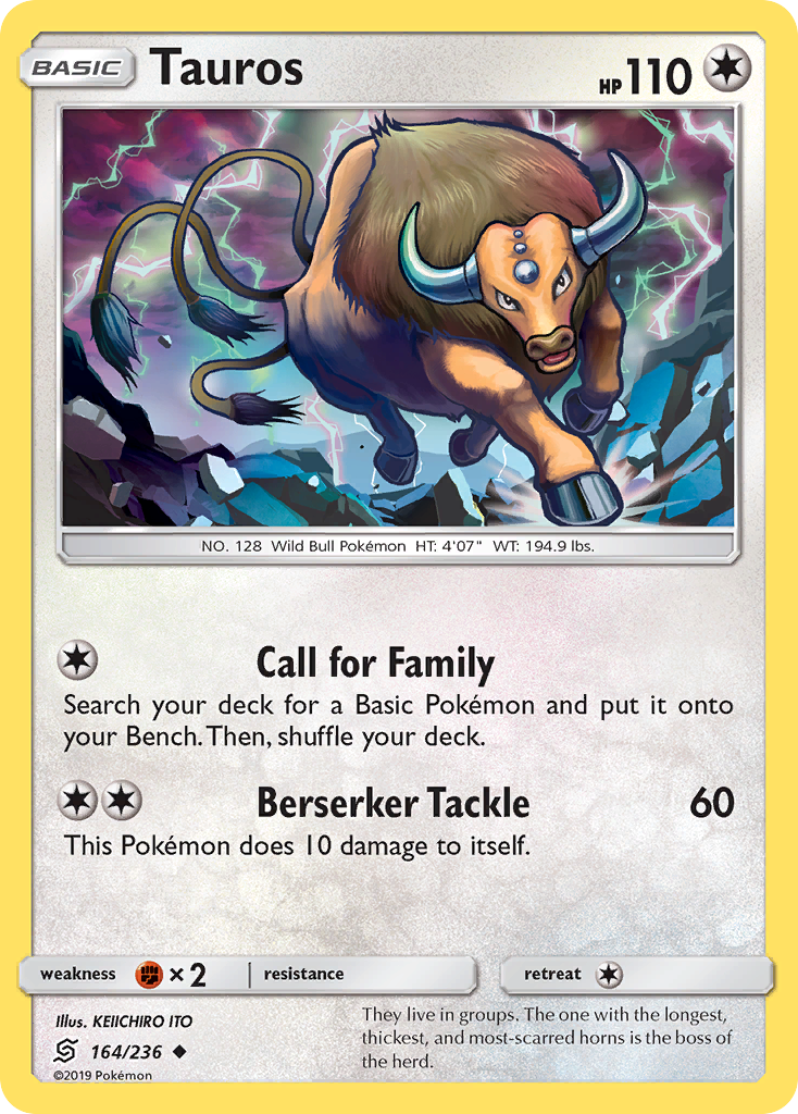 Tauros — illustrated card