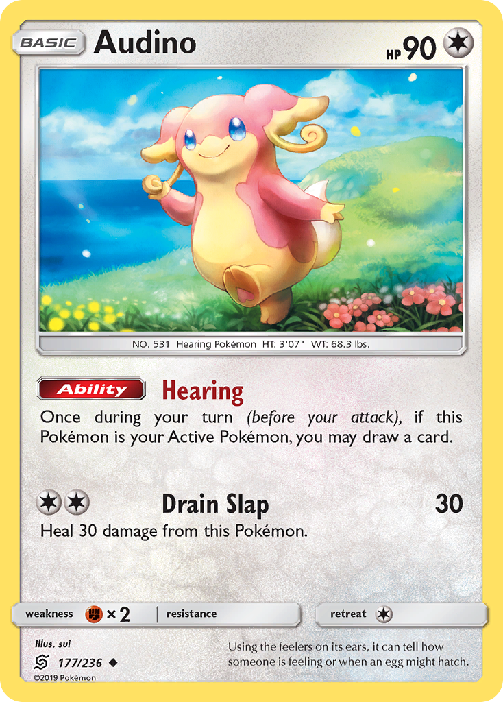 Audino — illustrated card