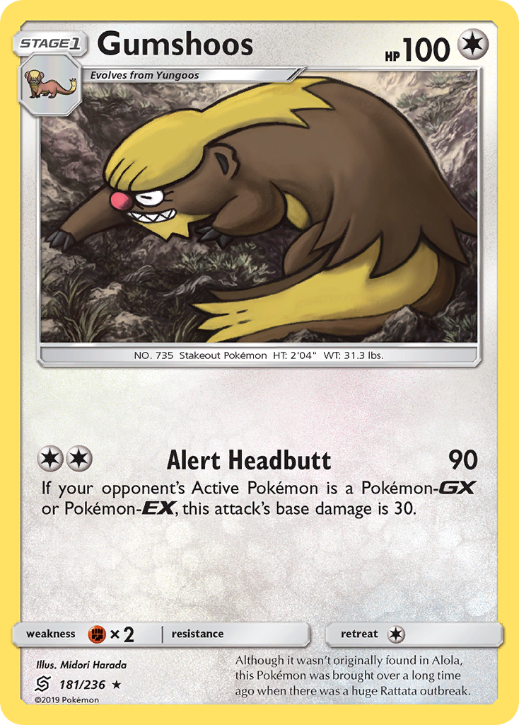 Gumshoos — illustrated card