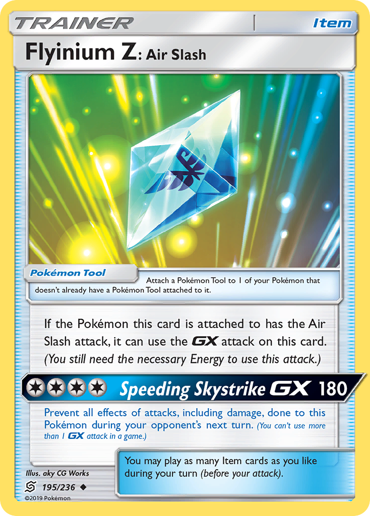 Flyinium Z: Air Slash — illustrated card