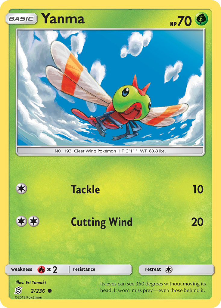Yanma — illustrated card